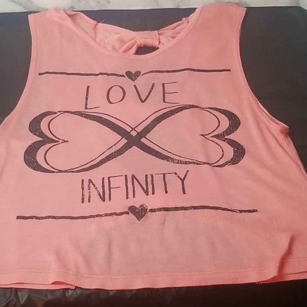 Pink Sleevesless Crop Top Size Small